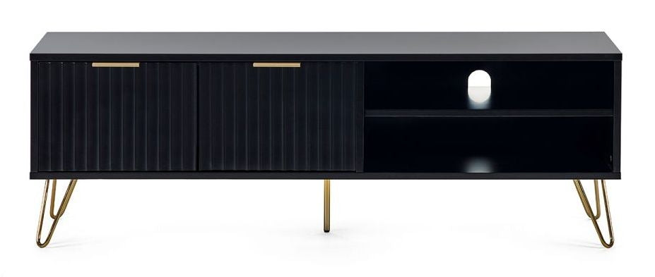 Murano Matte Black TV Unit to 64inch