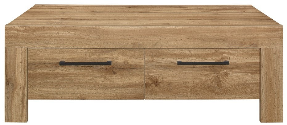Compton Oak Effect 4 Drawer Coffee Table