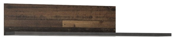 Brooklyn Shelf in Walnut and Dark Matera Grey