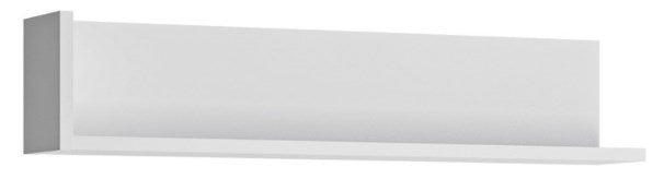Lyon 120cm Wall Shelf in White and High Gloss