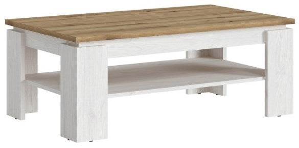 Celesto Coffee Table in White and Oak