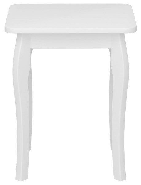 Baroque White Stool