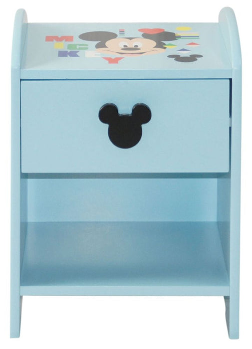 Disney Mickey Mouse Blue 1 Drawer Bedside Cabinet