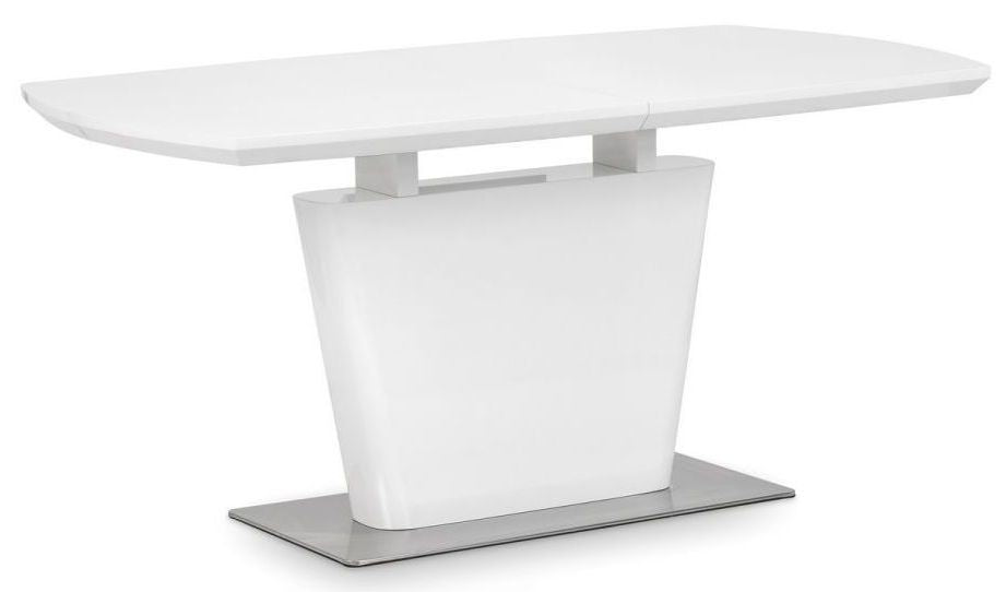 Como White High Gloss 6 Seater Extending Dining Table