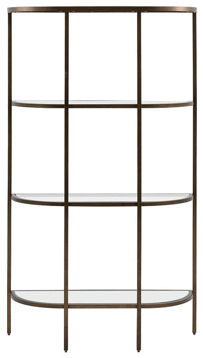 Hudson Clear Glass and Bronze Open Display Unit