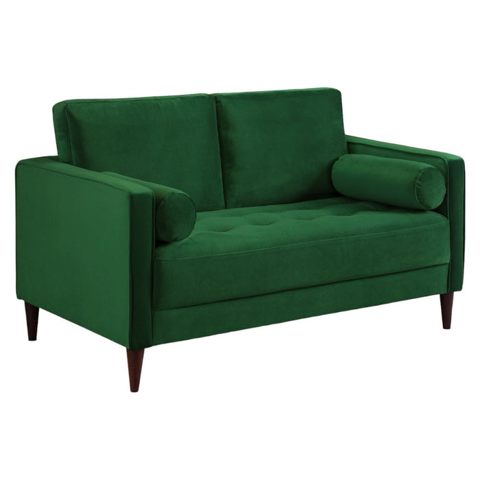 Harper Plush Green 2 Seater Sofa