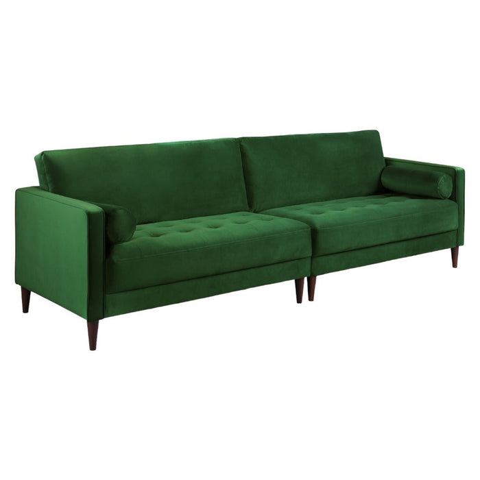 Harper Plush Green 4 Seater Sofa