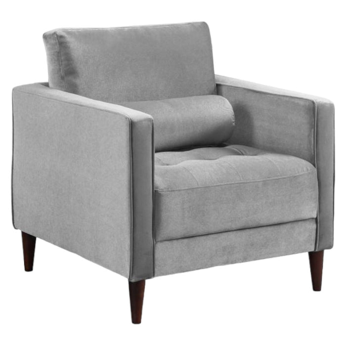 Harper Plush Grey Armchair