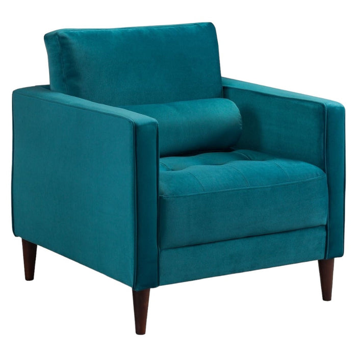 Harper Plush Teal Armchair