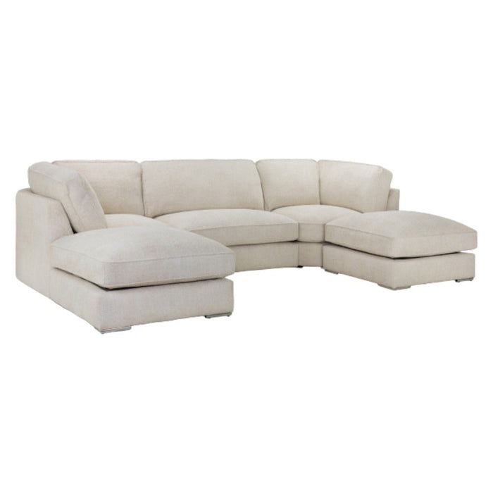 Inga Fullback Beige U Shape Corner Sofa