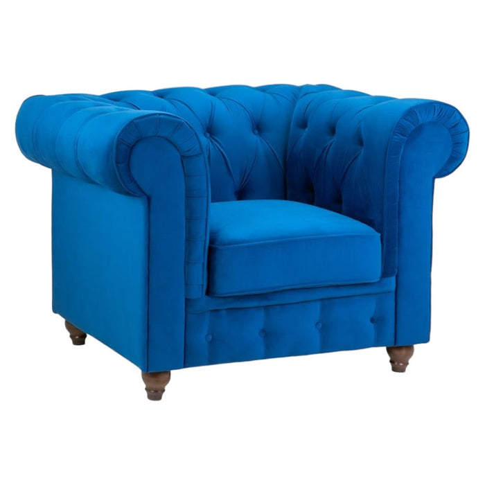 Kensington Flush Blue Armchair
