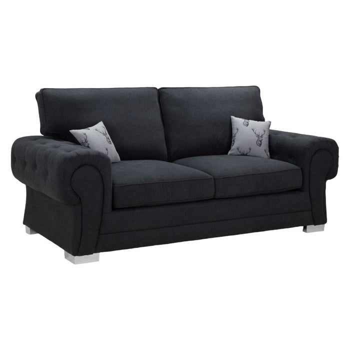 Verona Black 3 Seater Sofabed