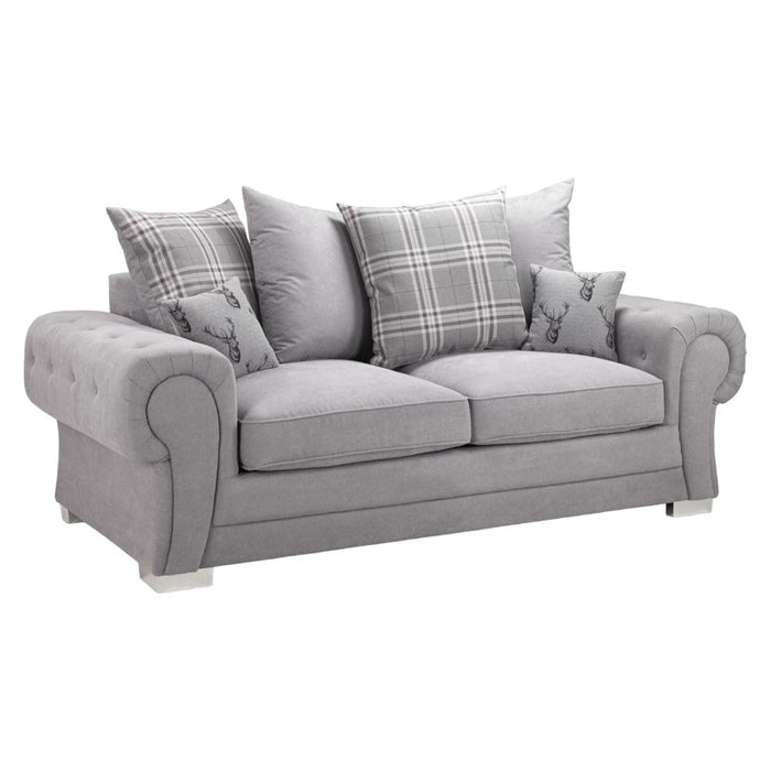 Verona Scatterback Grey 3 Seater Sofabed