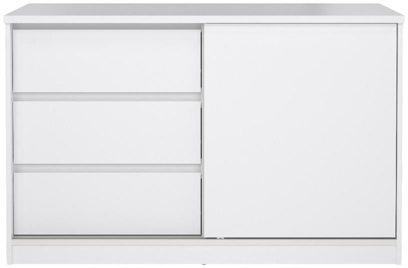 Naia 1 Sliding Door 3 Drawer Storage Unit