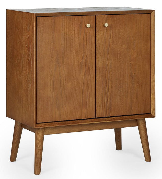 Lowry Cherry Wood 2 Door Small Sideboard