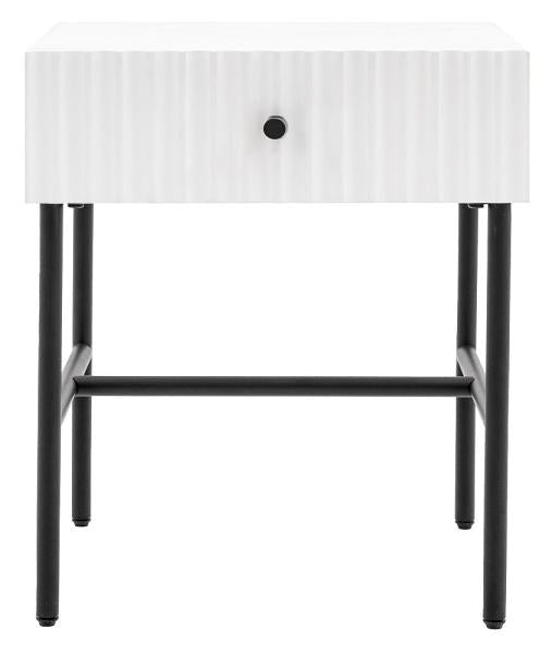 Buckhurst 1 Drawer Bedside Cabinet - Comes in White, Grey and Blue Options