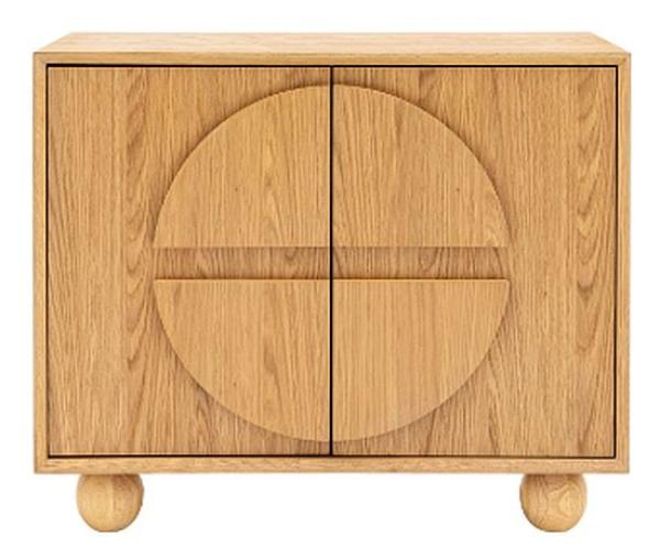 Geo Natural Geomatric Small Sideboard - 2 Doors