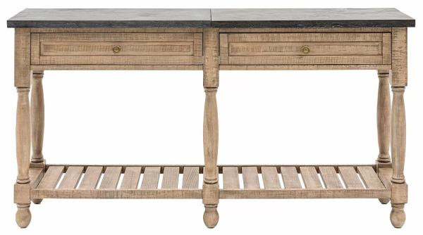 Vancouver Natural 2 Drawer 165cm Console Table