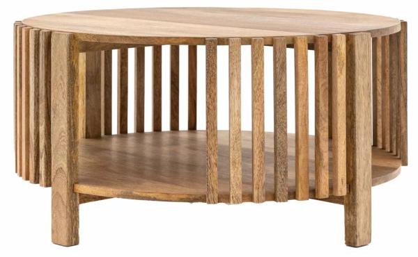 Voss Mango Wood 80cm Round Coffee Table