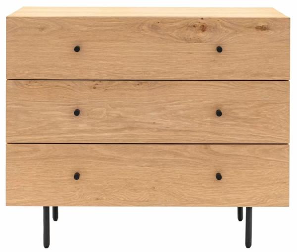 Ashdown Oak 3 Drawer Small Chest
