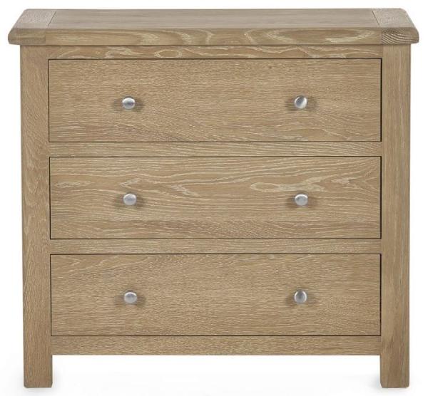 Memphis Limed Oak 3 Drawer Chest