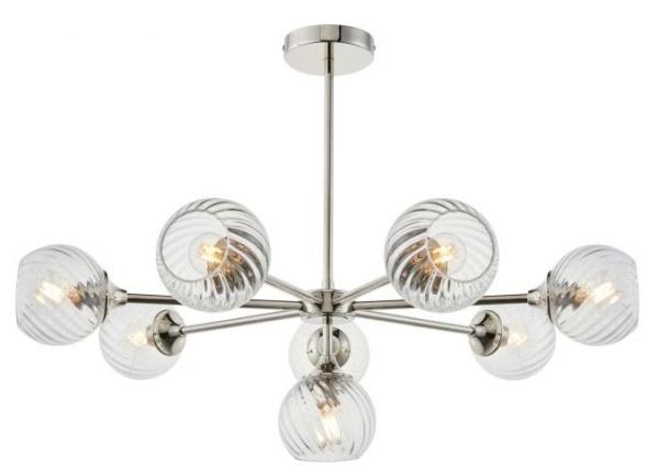 Allegra 8 Bright Nickel Pendant Light