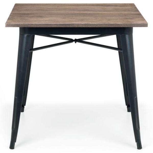 Grafton Mocha Elm Wood Square Bar Table
