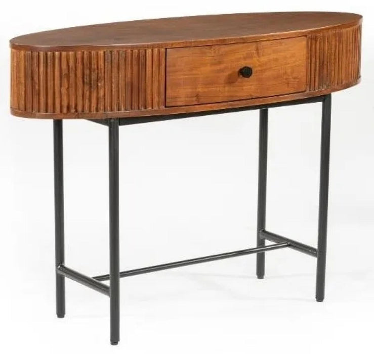 Panama Acacia Wood 1 Drawer Console