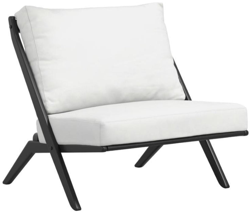 Aspen White and Black House Weave Chair