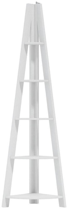 Tiva Ladder White Corner Shelving