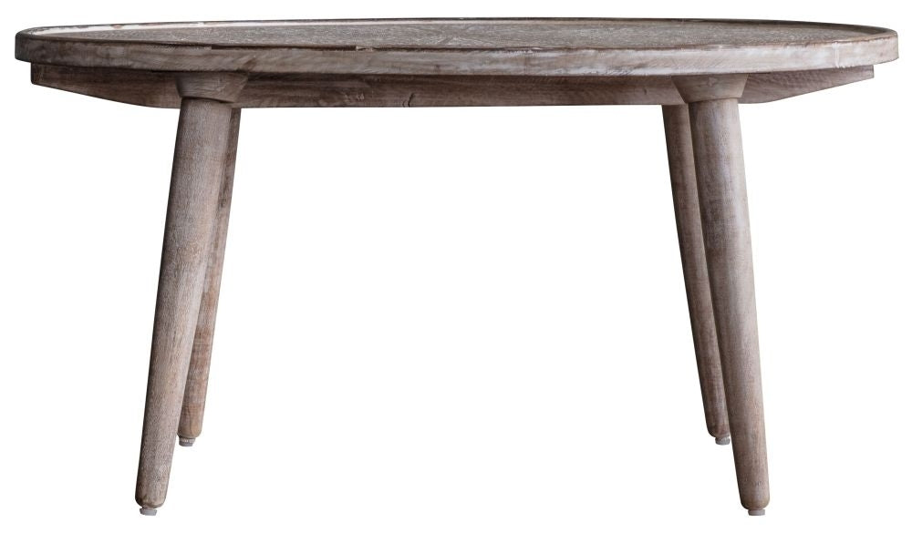 Agra Coffee Table Natural White