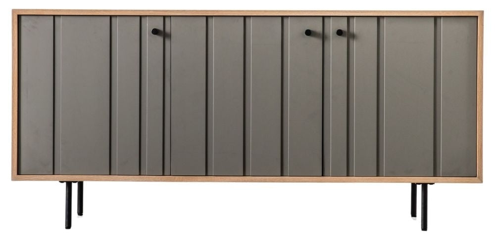 Fuji Oak and Grey Sideboard - 3 Doors