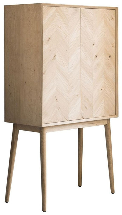 Milano Oak 2 Door Drinks Cabinet