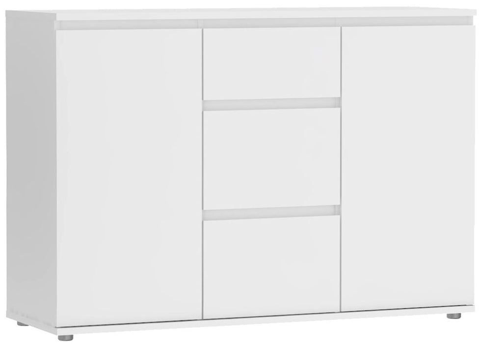 Nova Sideboard 3 Drawer 2 Door - White
