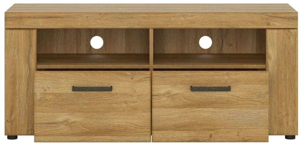 Cortina 2 Drawer TV Cabinet in Grandson Oak