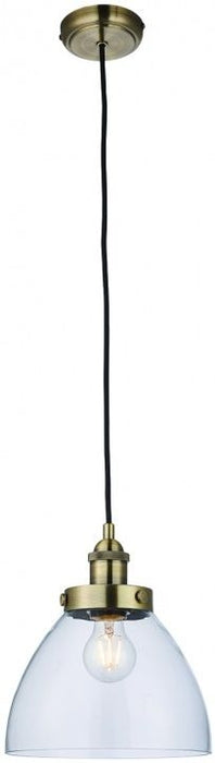 Hansen Antique Brass Pendant Light - 20cm x 22.5cm