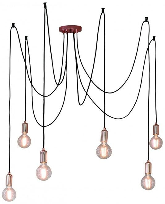 Studio 6 Cluster Copper Pendant Light without Bulb