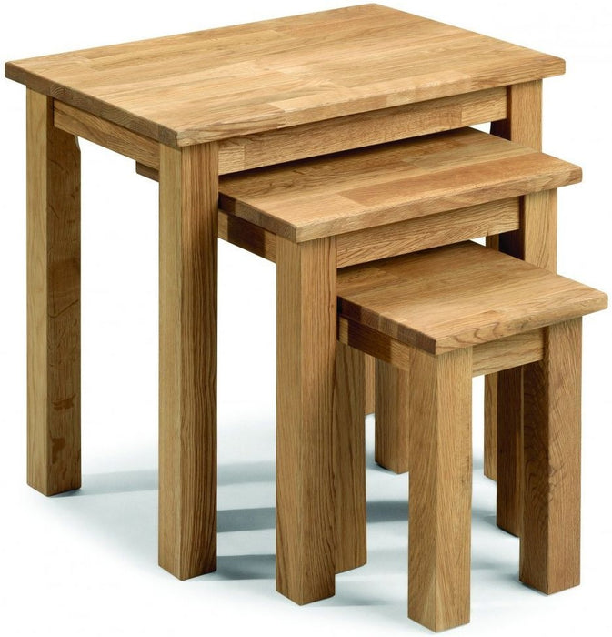 Coxmoor Oiled Oak Nest of 3 Tables