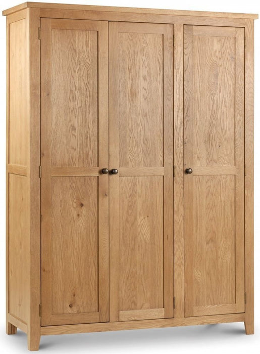 Marlborough Waxed Oak 3 Door Wardrobe
