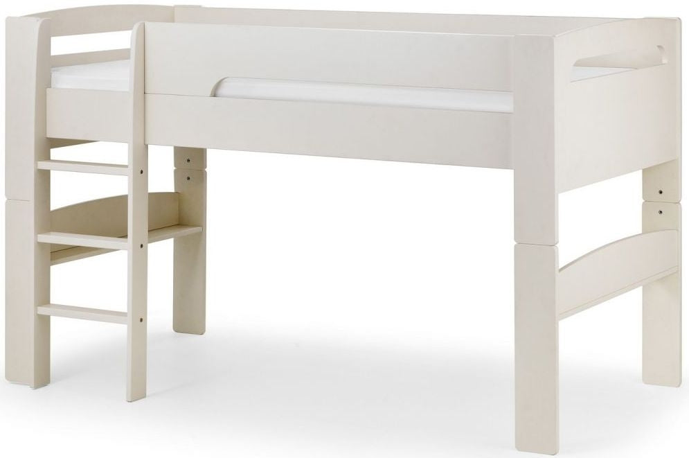 Pluto Stone White Midsleeper Bed