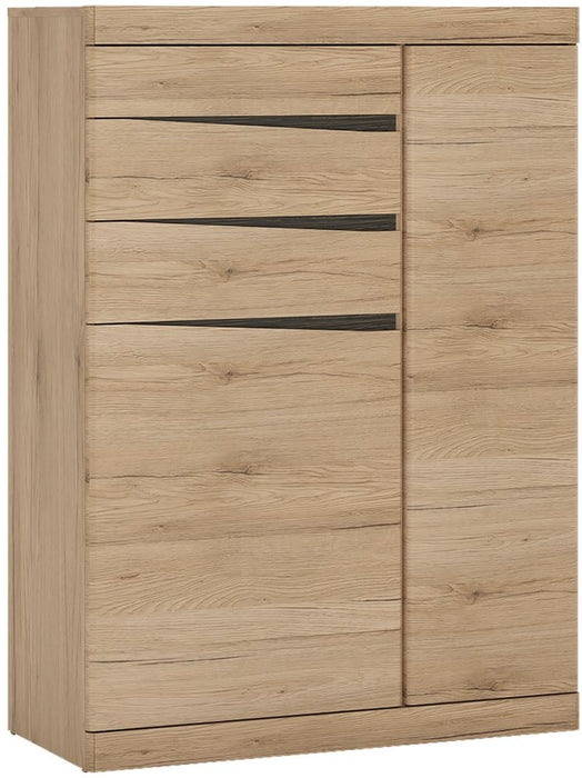 Kensington 2 Door 3 Drawer Cabinet in Oak