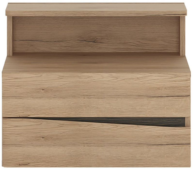 Kensington 2 Drawer Bedside Cabinet LH Drawer in Oak