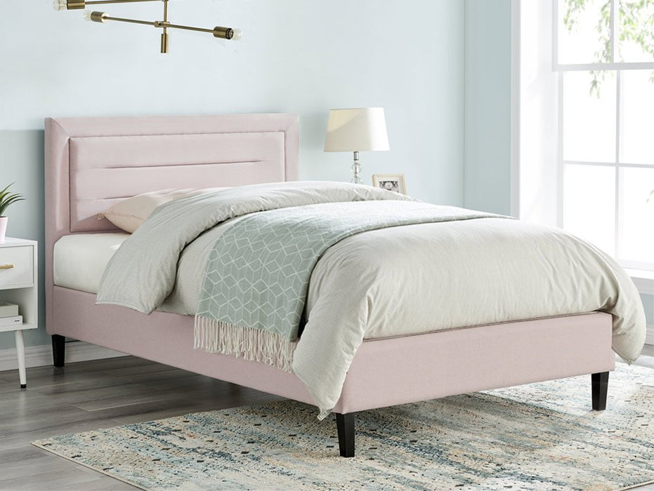 Limelight Picasso 4ft6 Double Pink Fabric Bed Frame