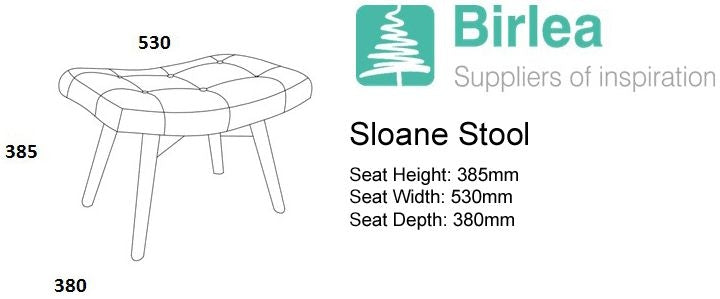 Sloane Multi Coloured Patchwork Fabric Armchair and Stool