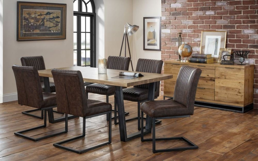 Brooklyn Rustic Dining Table - 6 Seater