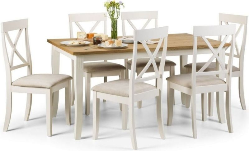 Davenport Ivory Lacquered Dining Table - 6 Seater