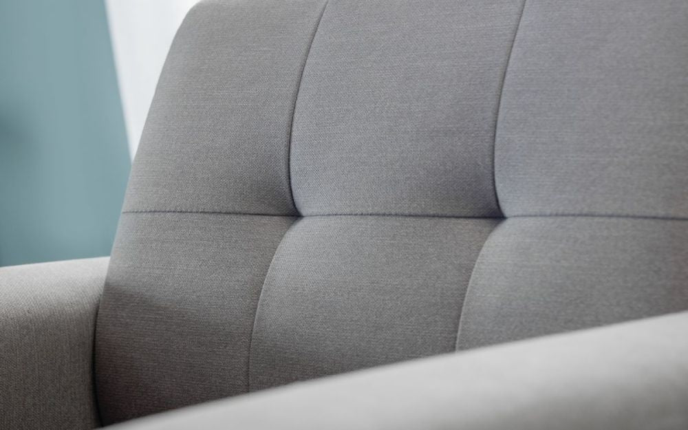 Monza Grey Linen Fabric 4 Seater Sofa Bed