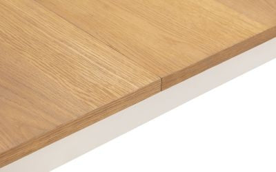 Davenport Ivory Lacquered Painted 6 Seater Extending Dining Table