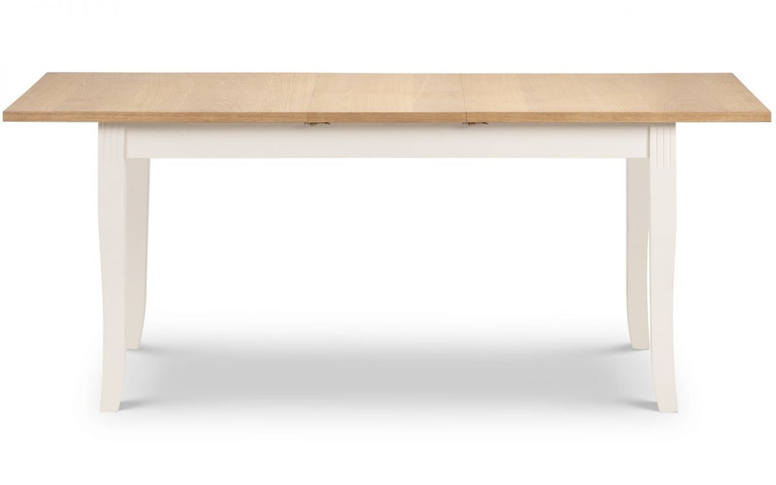 Davenport Ivory Lacquered Painted 6 Seater Extending Dining Table