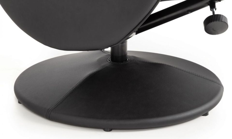 Lugano Black Leather Recline Chair